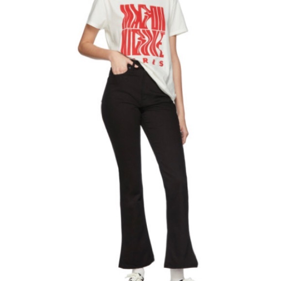 SLVRLAKE Charlotte Fit And Flare 70s Boot Cut Jeans - Picture 1 of 14